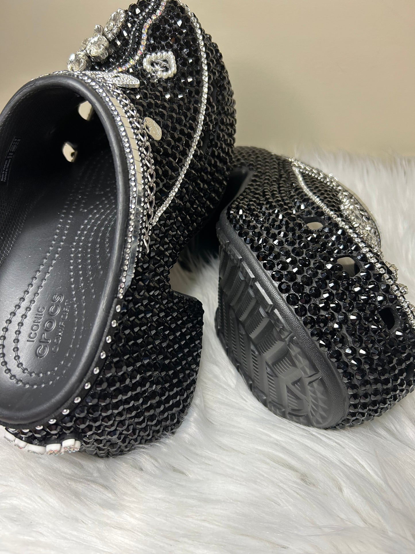 G2 - Inspired Classic Croc Mules Rhinestones