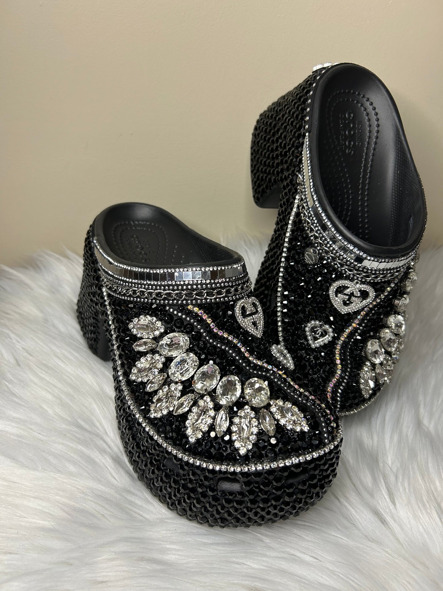 G2 - Inspired Classic Croc Mules Rhinestones